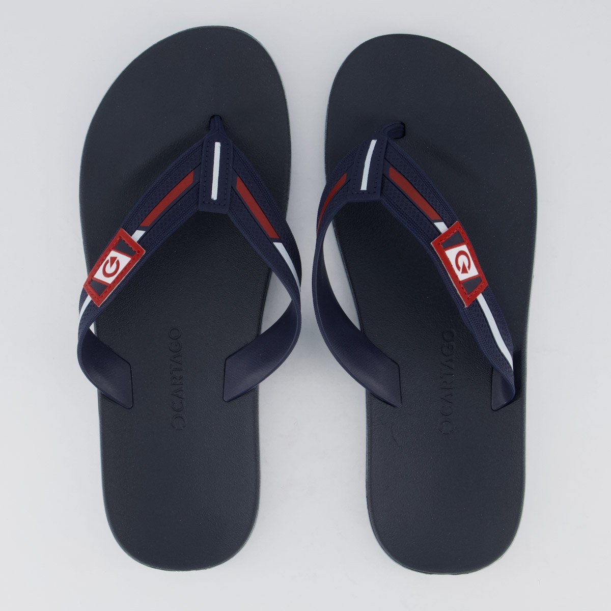 Chinelo Cartago Dublin II Azul e Vermelho