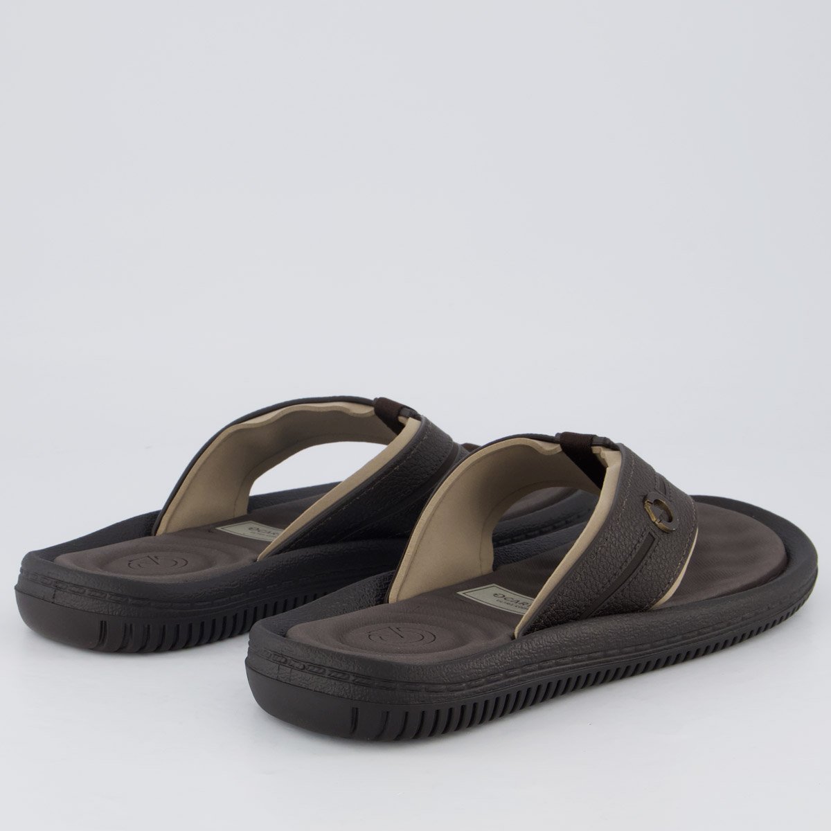 Chinelo Cartago Fiji VI Marrom e Bege Marrom 4