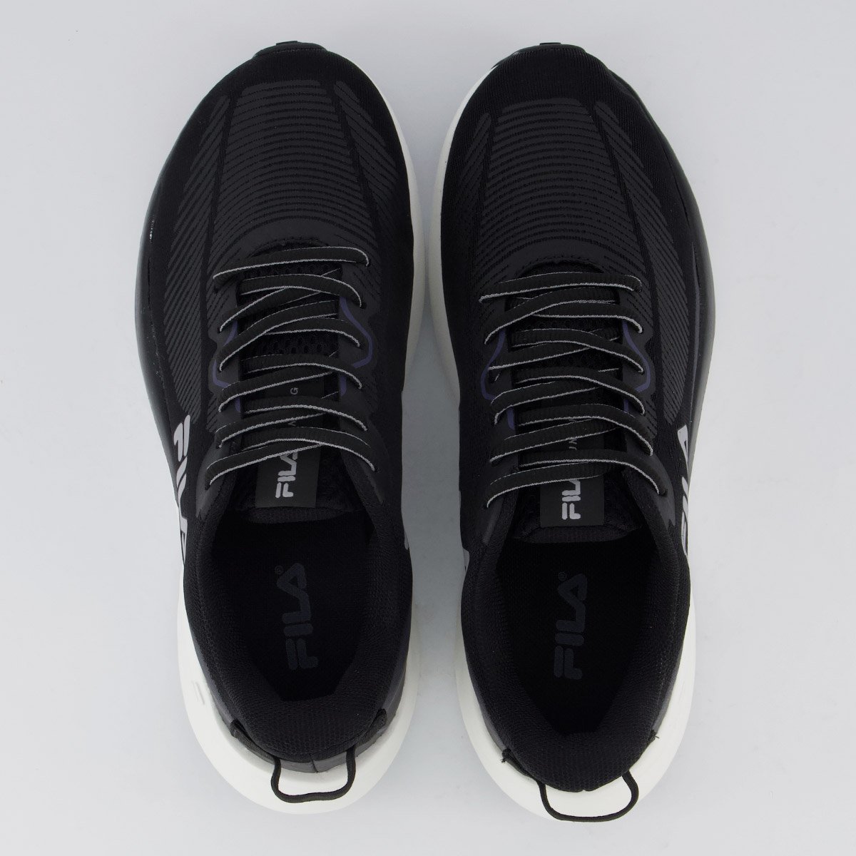 Tenis Fila Striker Feminino Preto e Azul Preto 4