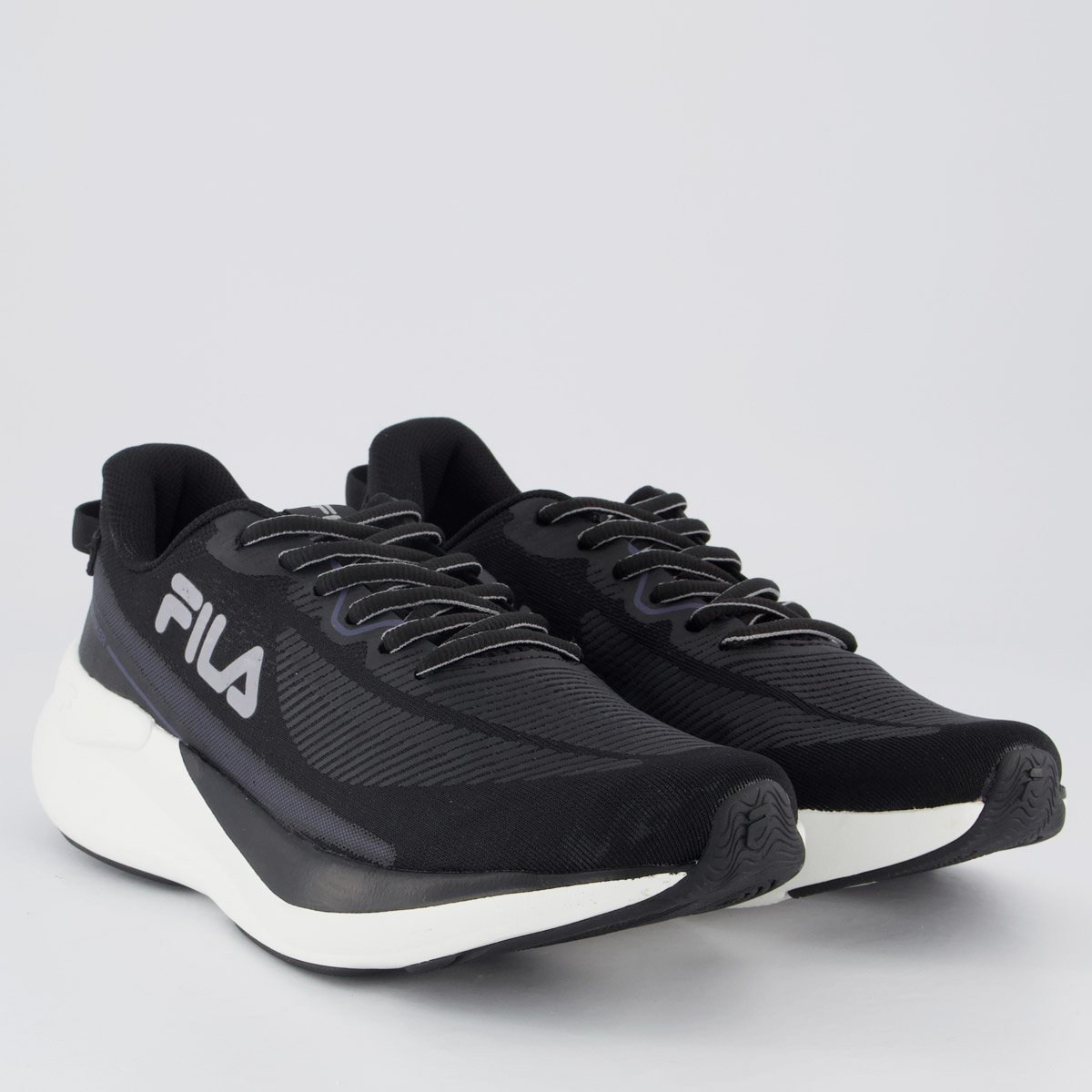 Tenis Fila Striker Feminino Preto e Azul Preto 2
