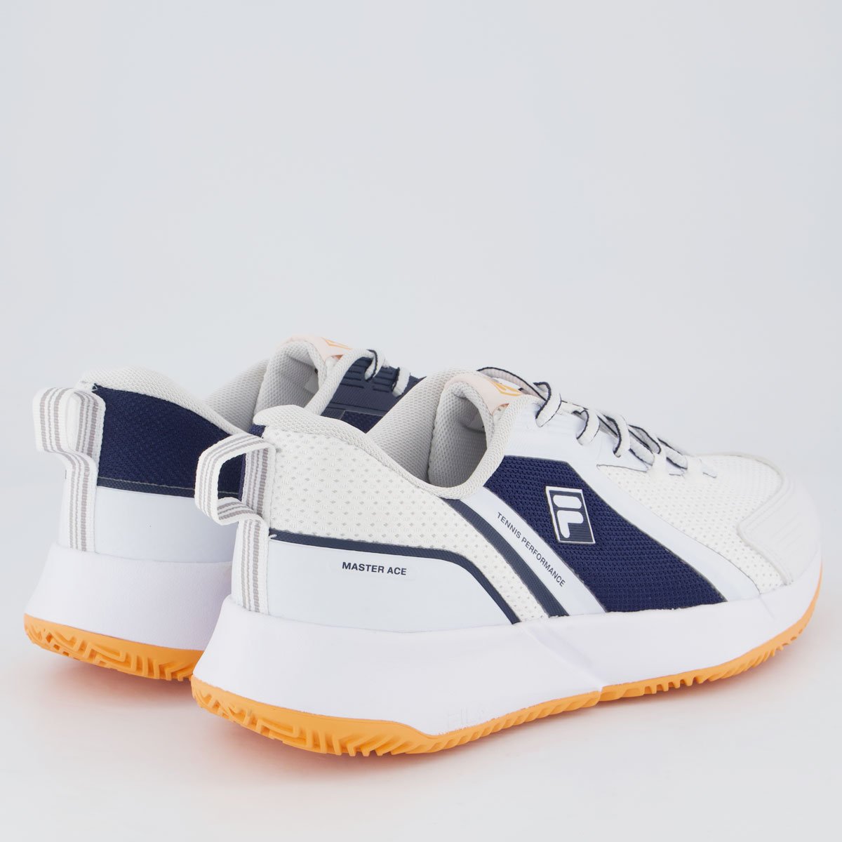 Tenis Fila Master Ace Branco e Marinho Branco 3