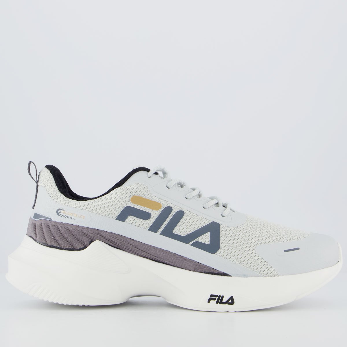 Tenis Fila Progress Lite Cinza e Grafite