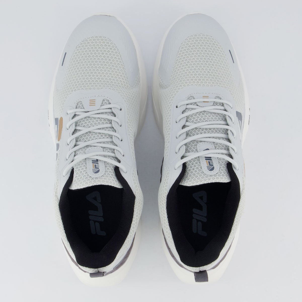 Tenis Fila Progress Lite Cinza e Grafite Cinza 4