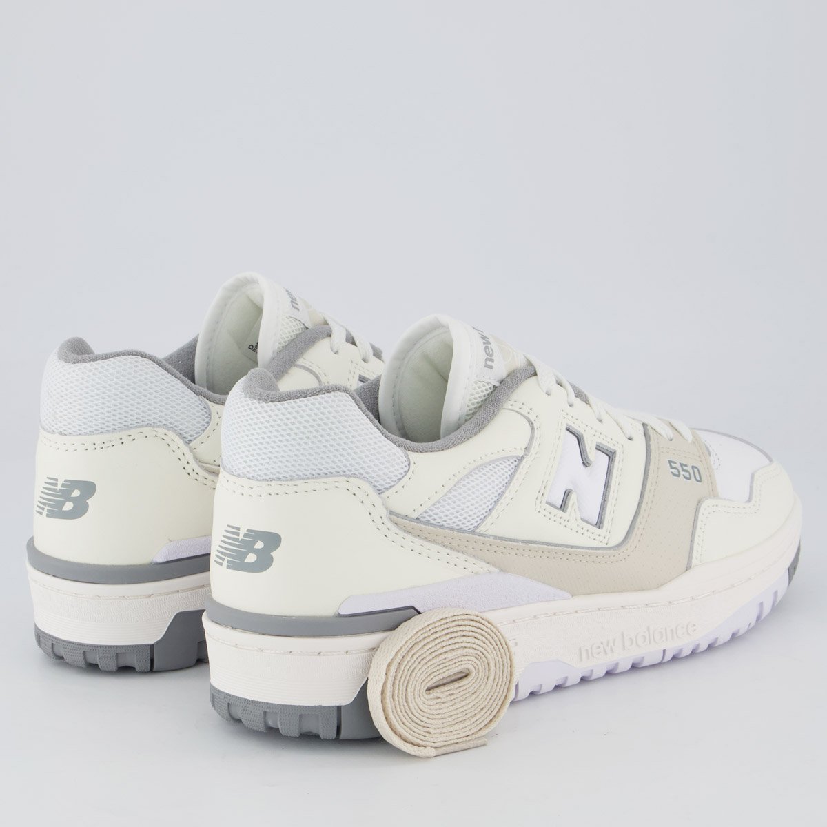 Tênis New Balance 550 Branco e Bege Branco 3
