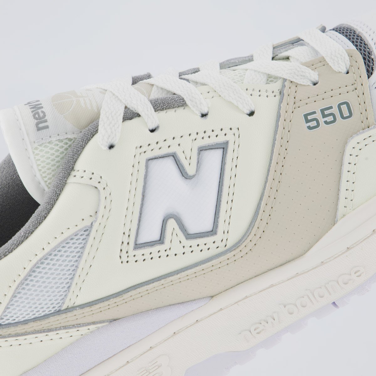 Tênis New Balance 550 Branco e Bege Branco 7