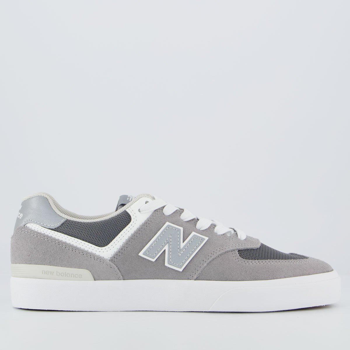 Tênis New Balance Numeric 574 Vulc Cinza