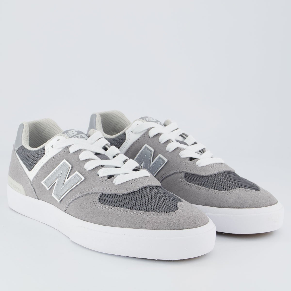 Tênis New Balance Numeric 574 Vulc Cinza