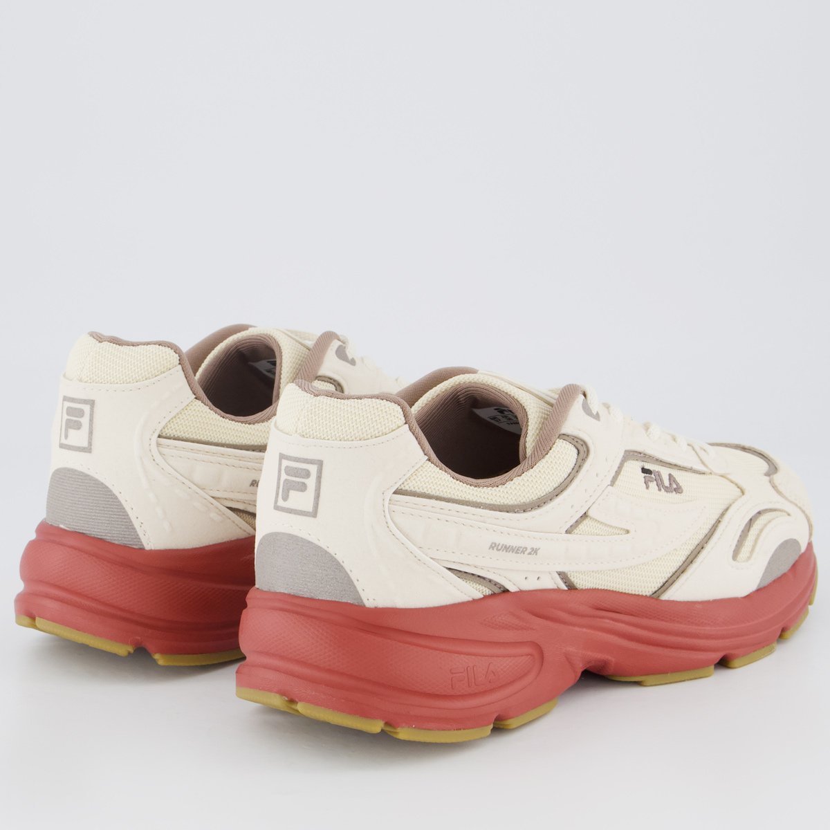 Tênis Fila Runner 2k SE Feminino Bege e Marrom Bege 3
