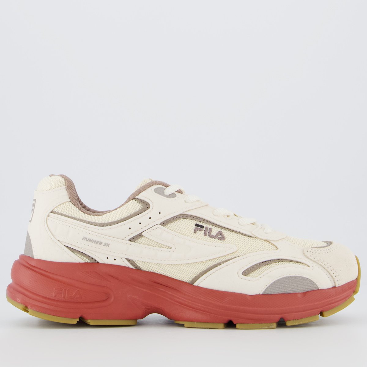 Tênis Fila Runner 2k SE Feminino Bege e Marrom