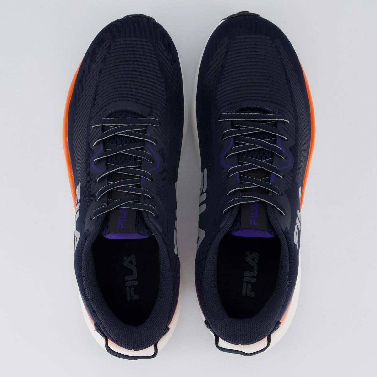 Tênis Fila Striker Marinho e Laranja Azul 4