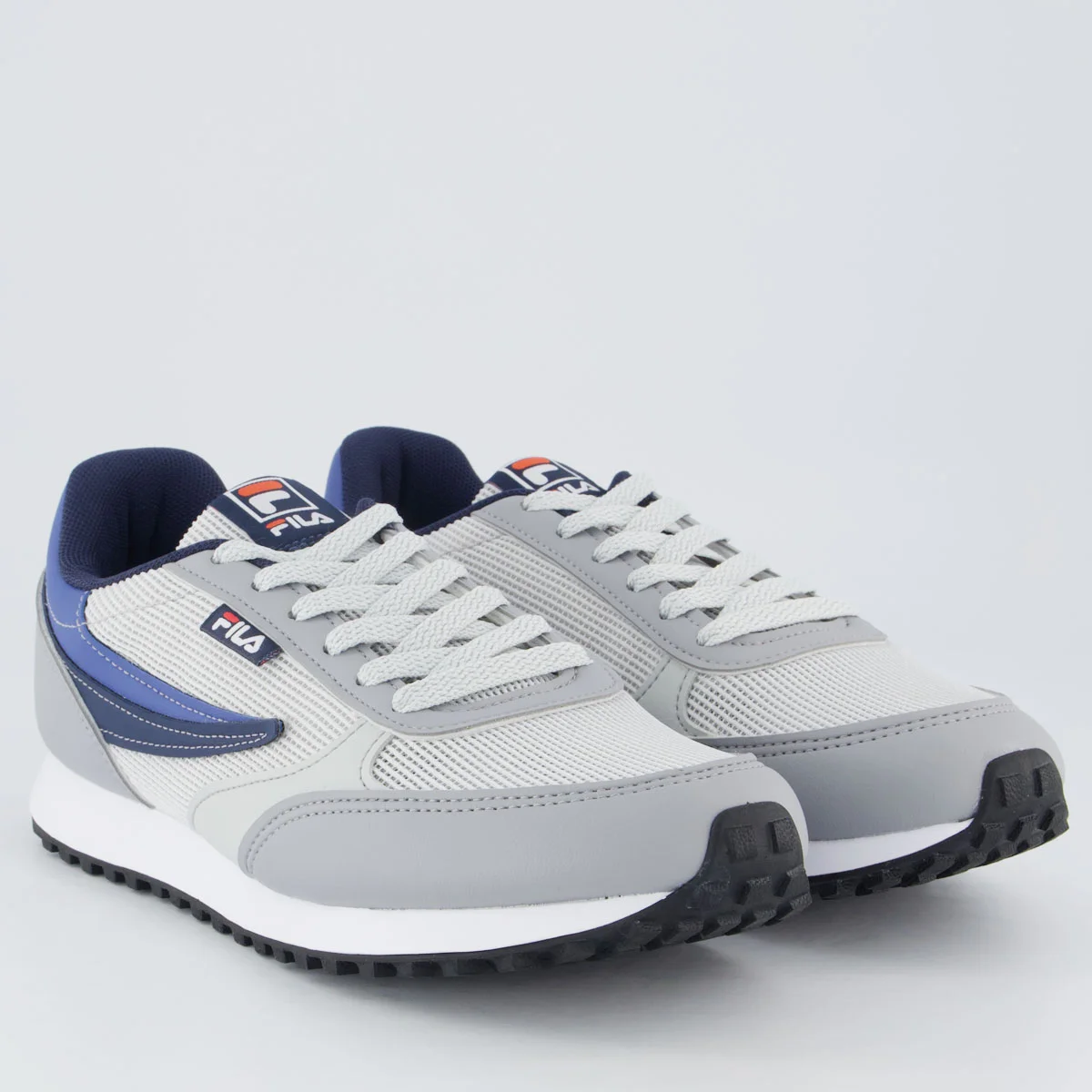 Tênis Fila Renno Classic Cinza e Marinho Cinza 2