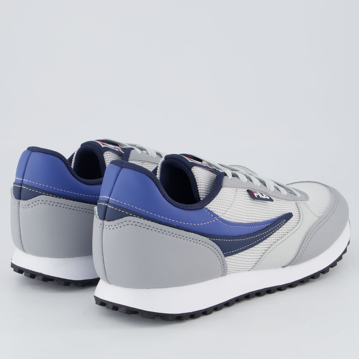 Tênis Fila Renno Classic Cinza e Marinho Cinza 3