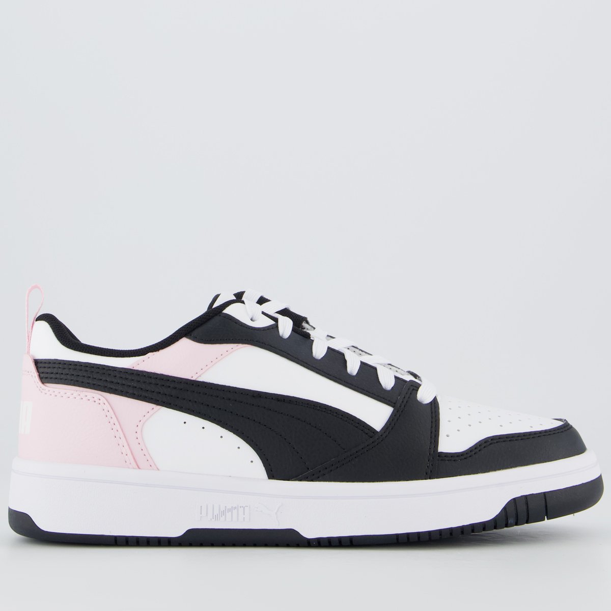 Tênis Puma Rebound V6 LO Feminino Preto e Rosa