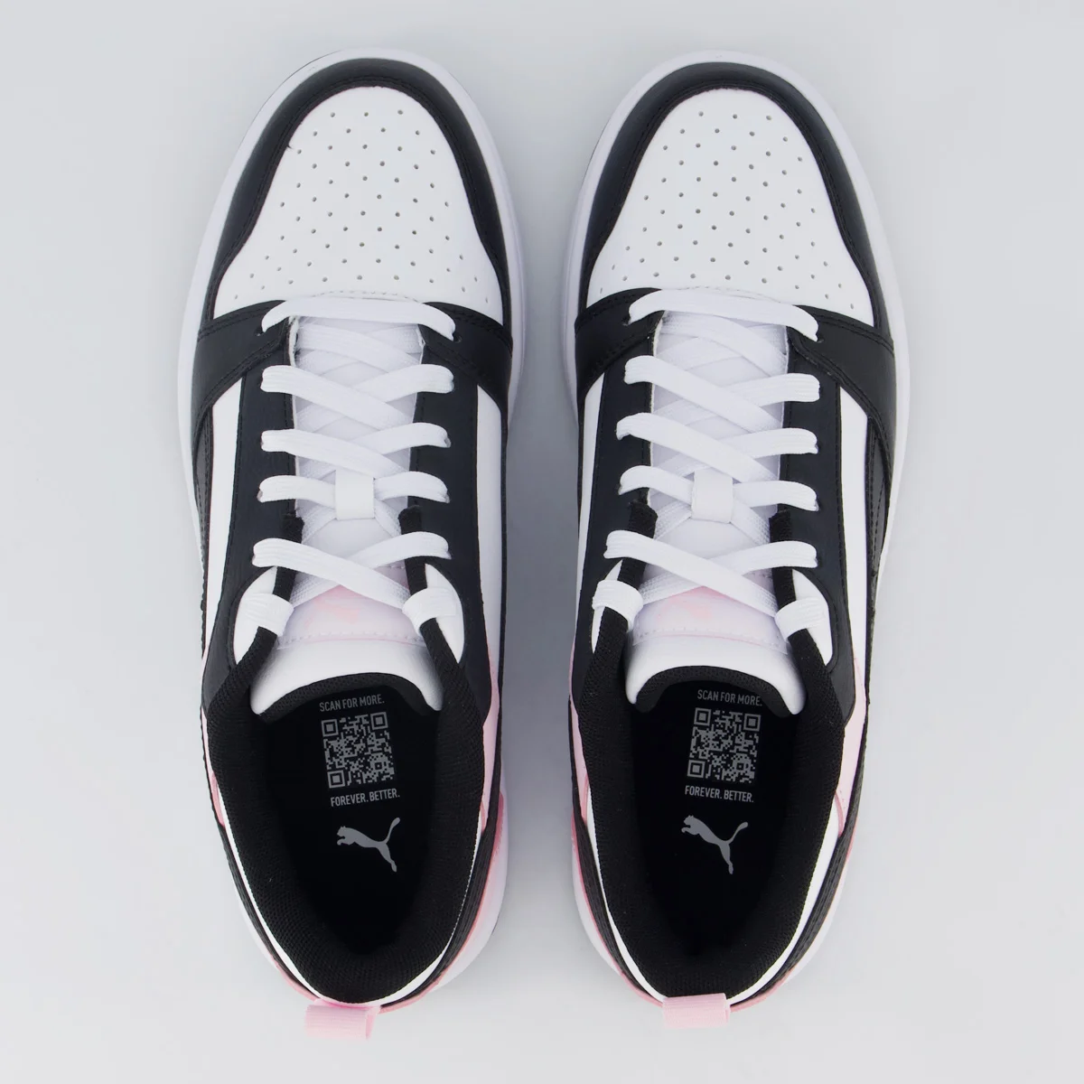 Tênis Puma Rebound V6 LO Feminino Preto e Rosa Preto 4