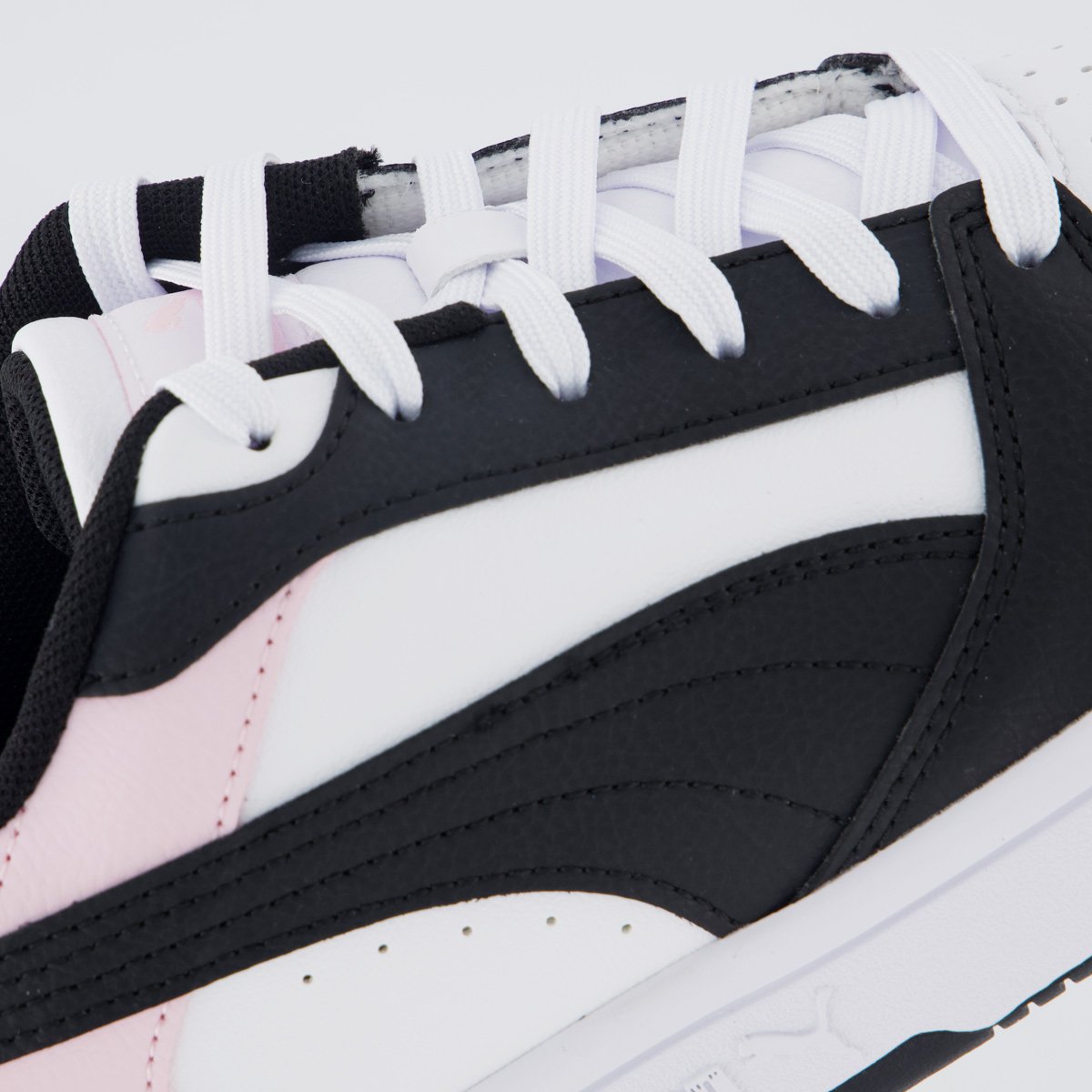 Tênis Puma Rebound V6 LO Feminino Preto e Rosa Preto 7