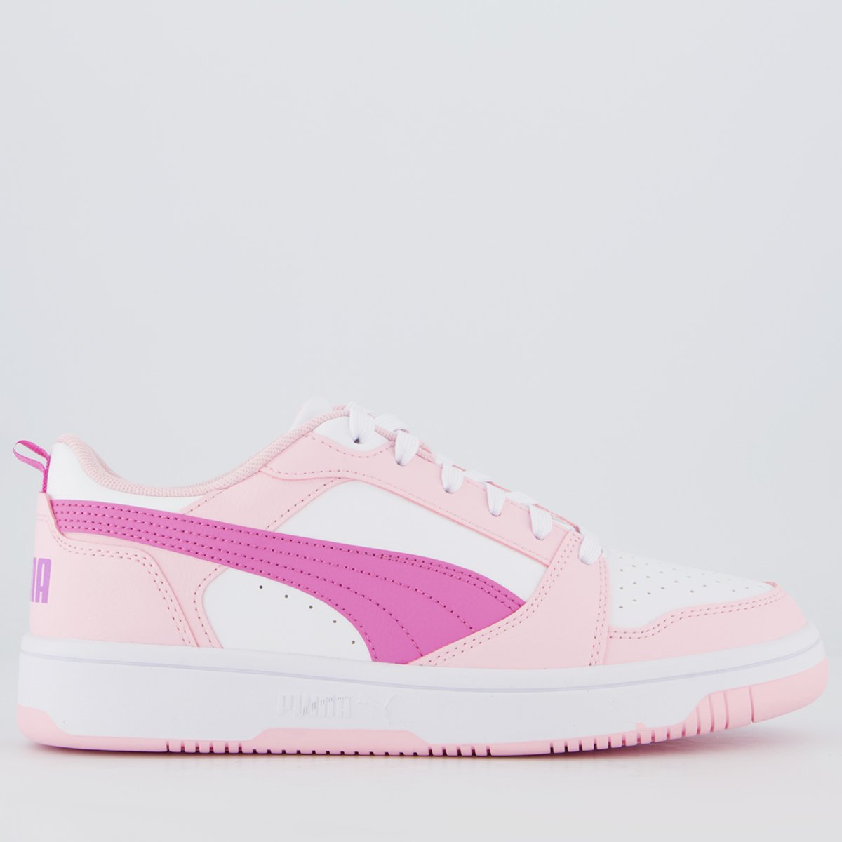 Tênis Puma Rebound V6 LO Feminino Rosa Rosa 6