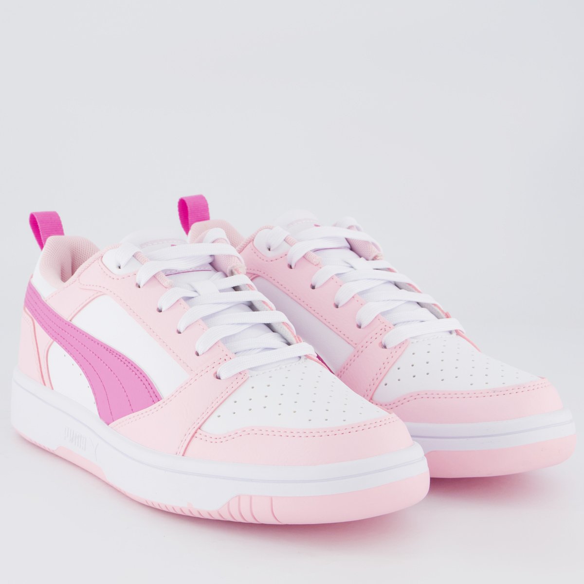 Tênis Puma Rebound V6 LO Feminino Rosa Rosa 7