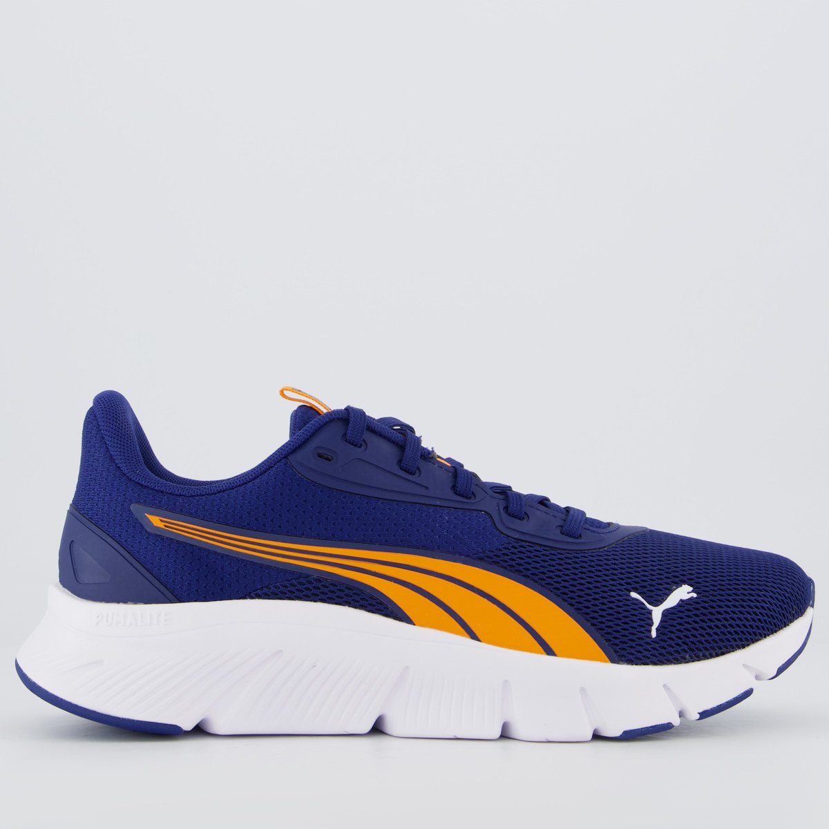 Tênis Puma Flexfocus Lite Modern Juvenil Marinho e Laranja
