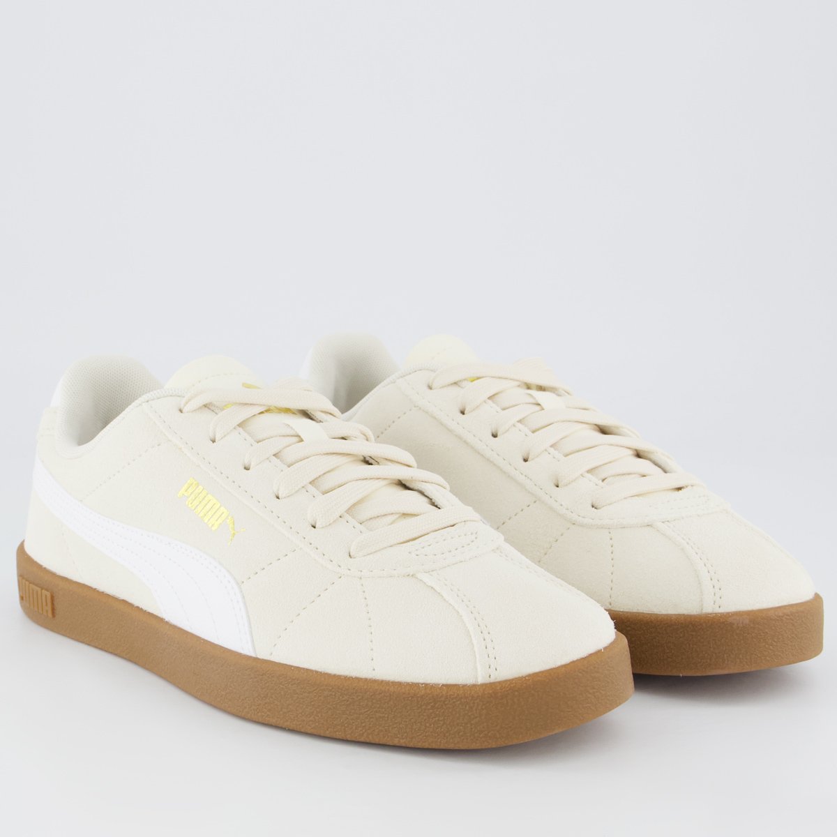 Tênis Puma Club II Wns Feminino Bege e Branco Bege 2