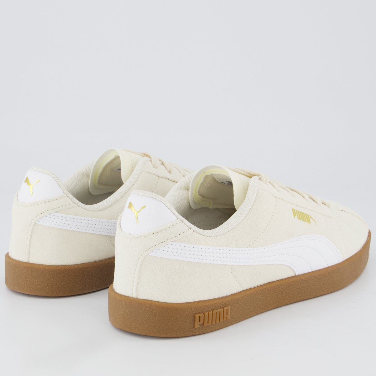 Tênis Puma Club II Wns Feminino Bege e Branco Bege 3