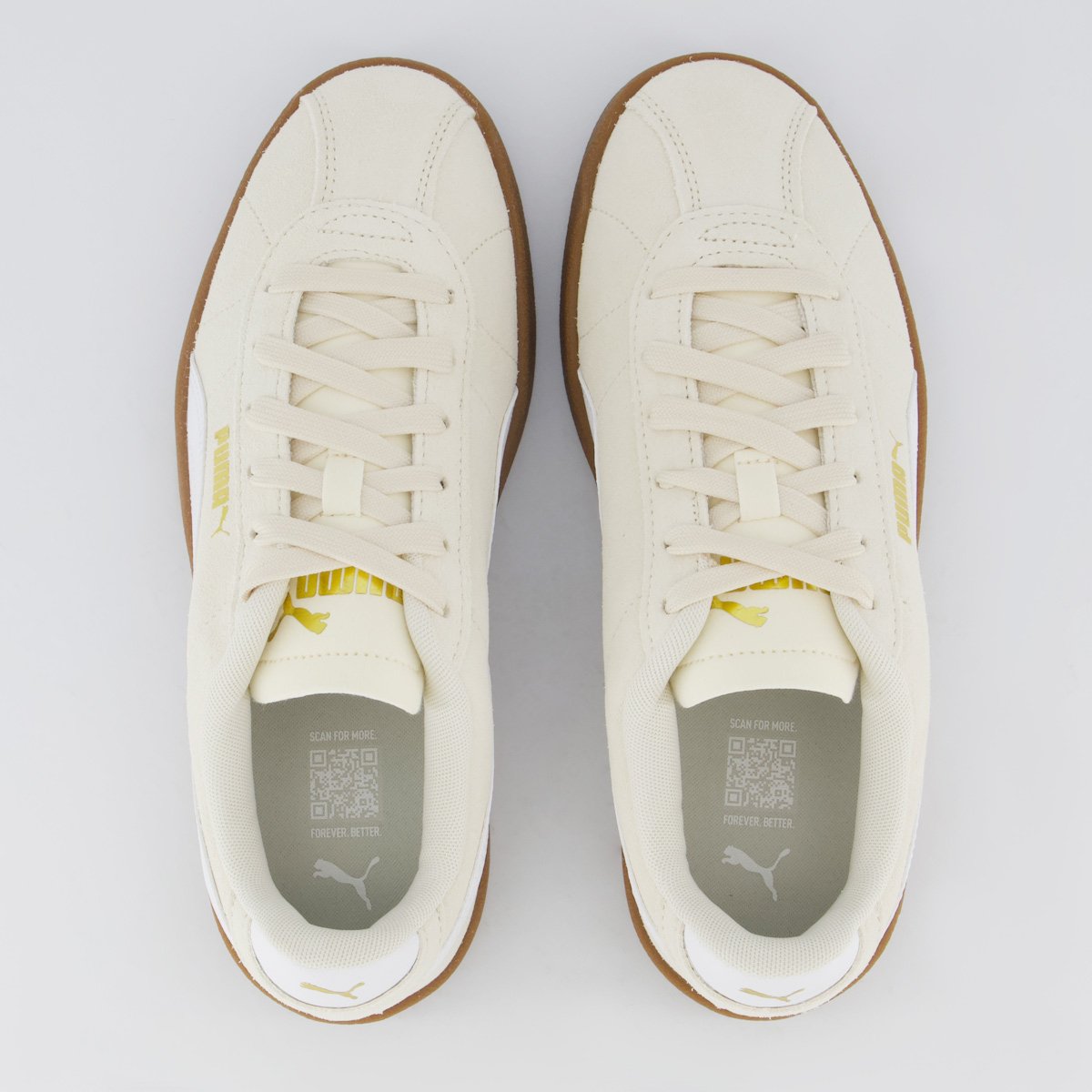 Tênis Puma Club II Wns Feminino Bege e Branco Bege 4