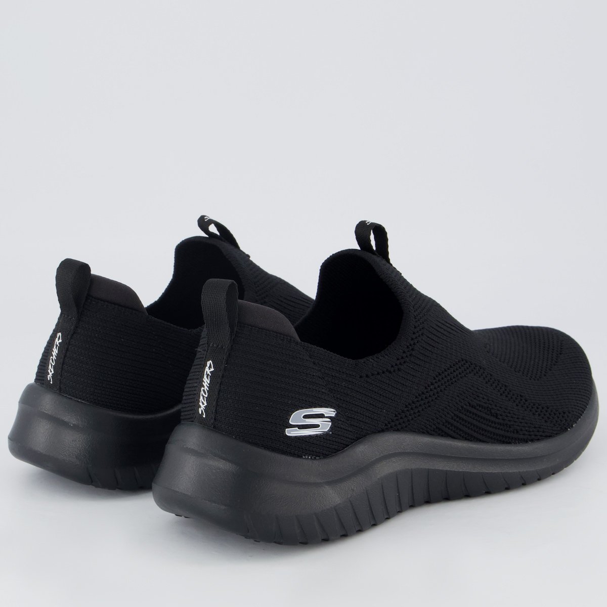 Tênis Skechers Ultra Flex 2.0 Feminino Preto e Cinza Preto 3