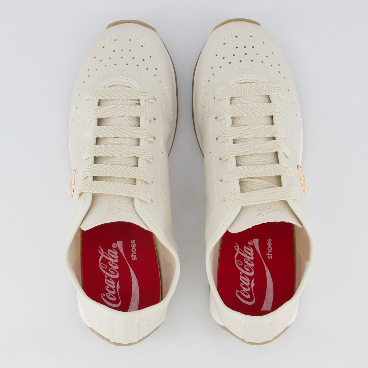 Tênis Coca Cola Eclipse Abbey Feminino Bege Bege 4