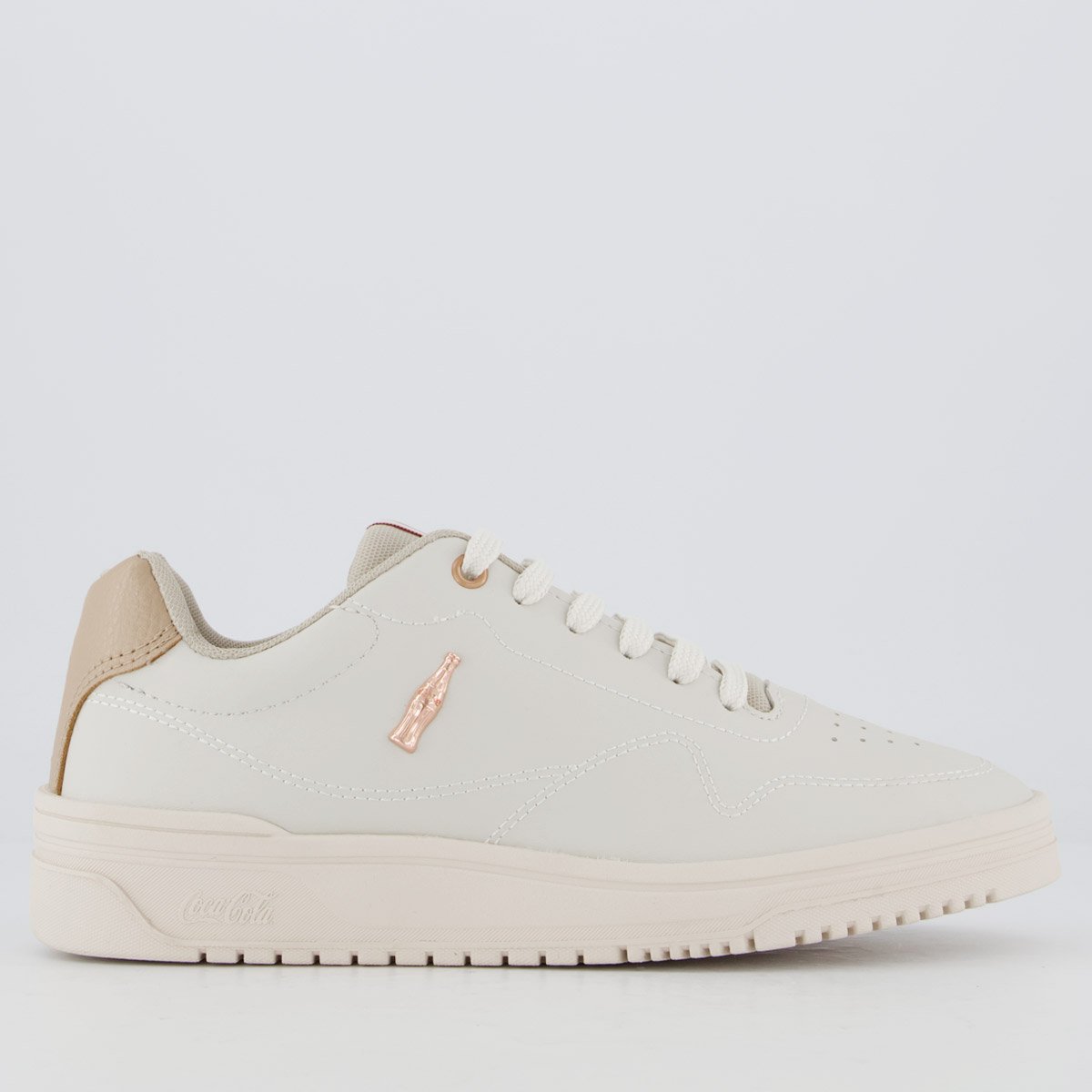 Tênis Coca Cola March Even Feminino Bege