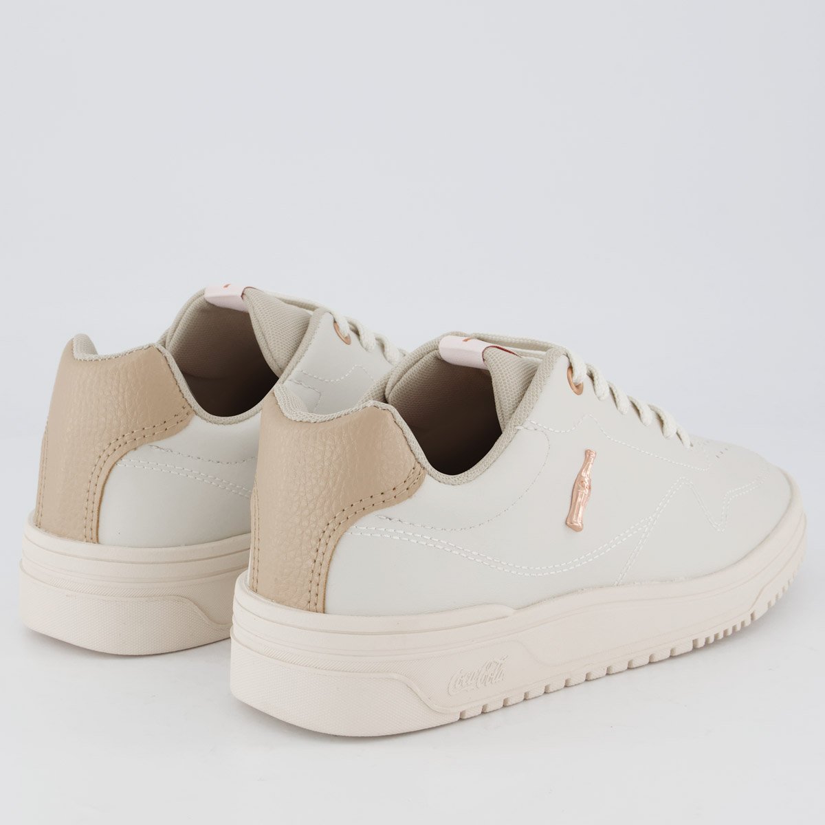 Tênis Coca Cola March Even Feminino Bege Bege 3