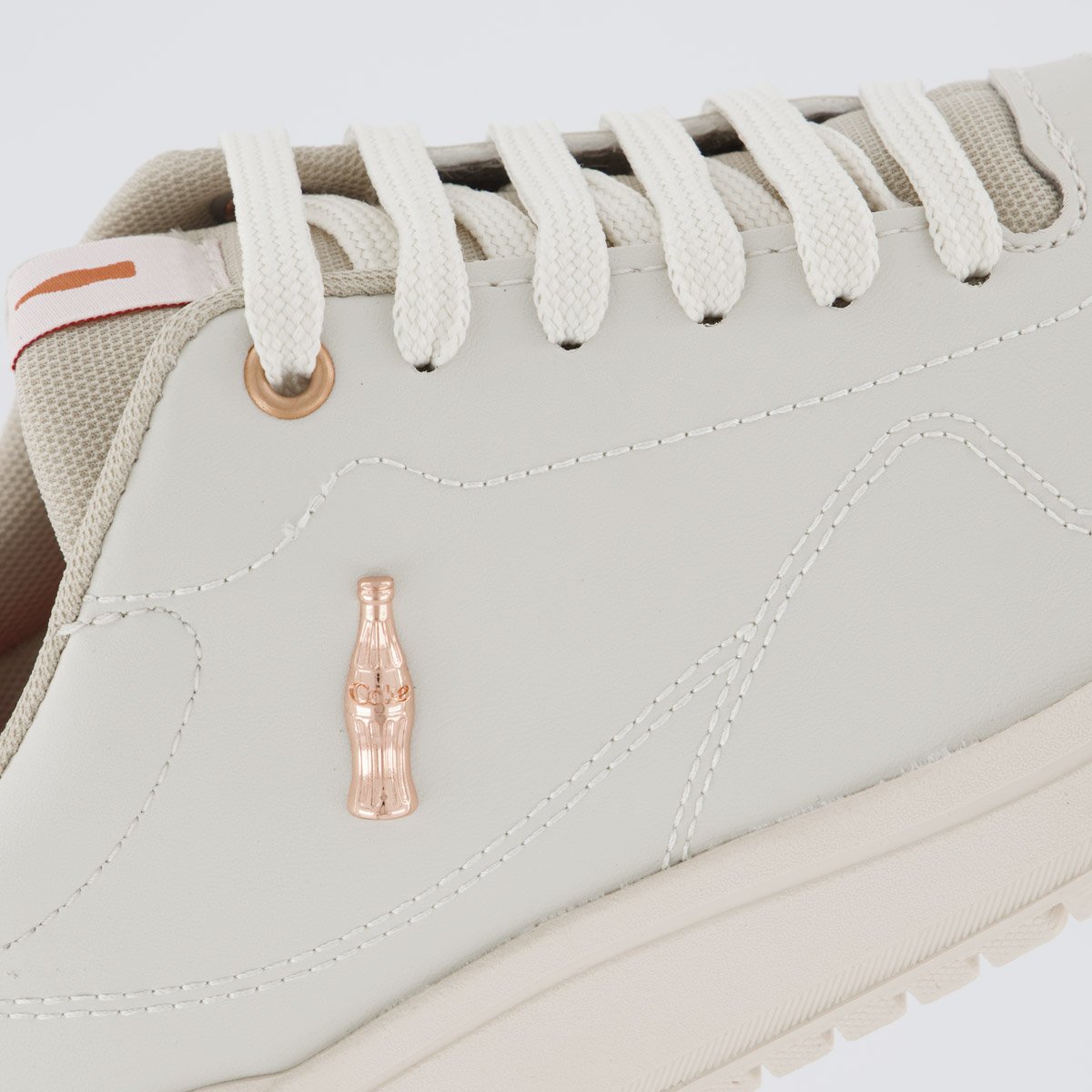 Tênis Coca Cola March Even Feminino Bege Bege 7