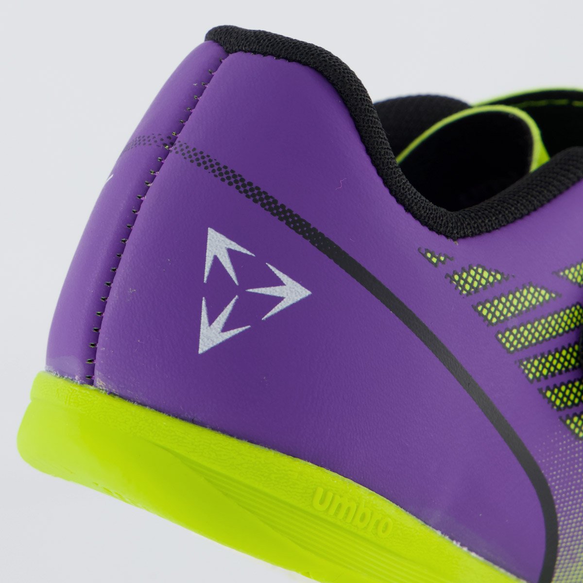 Chuteira Umbro Velocita Futsal Infantil Verde e Preta Amarelo 6