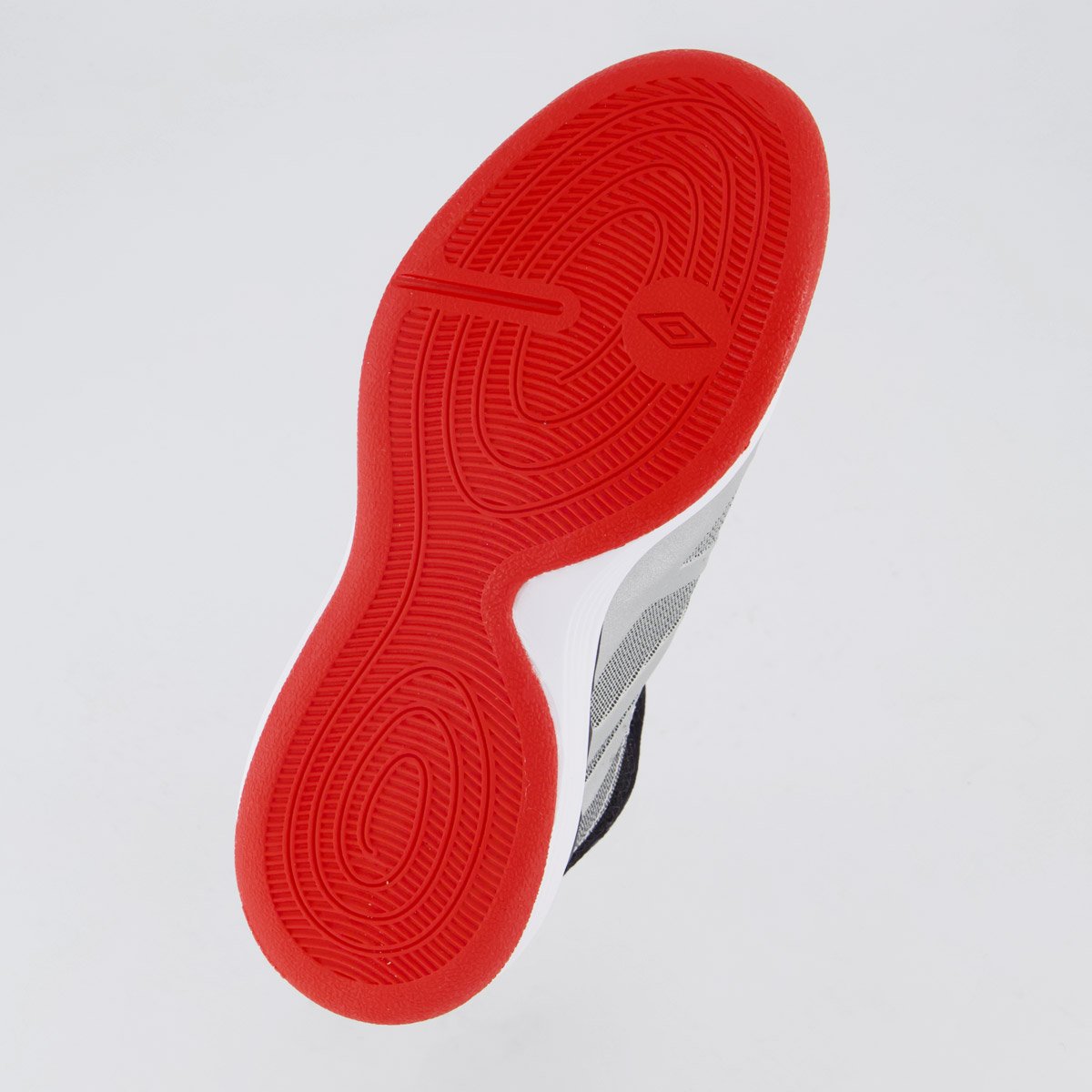 Chuteira Umbro Ultimate Futsal Juvenil Prata e Vermelha Cinza 5