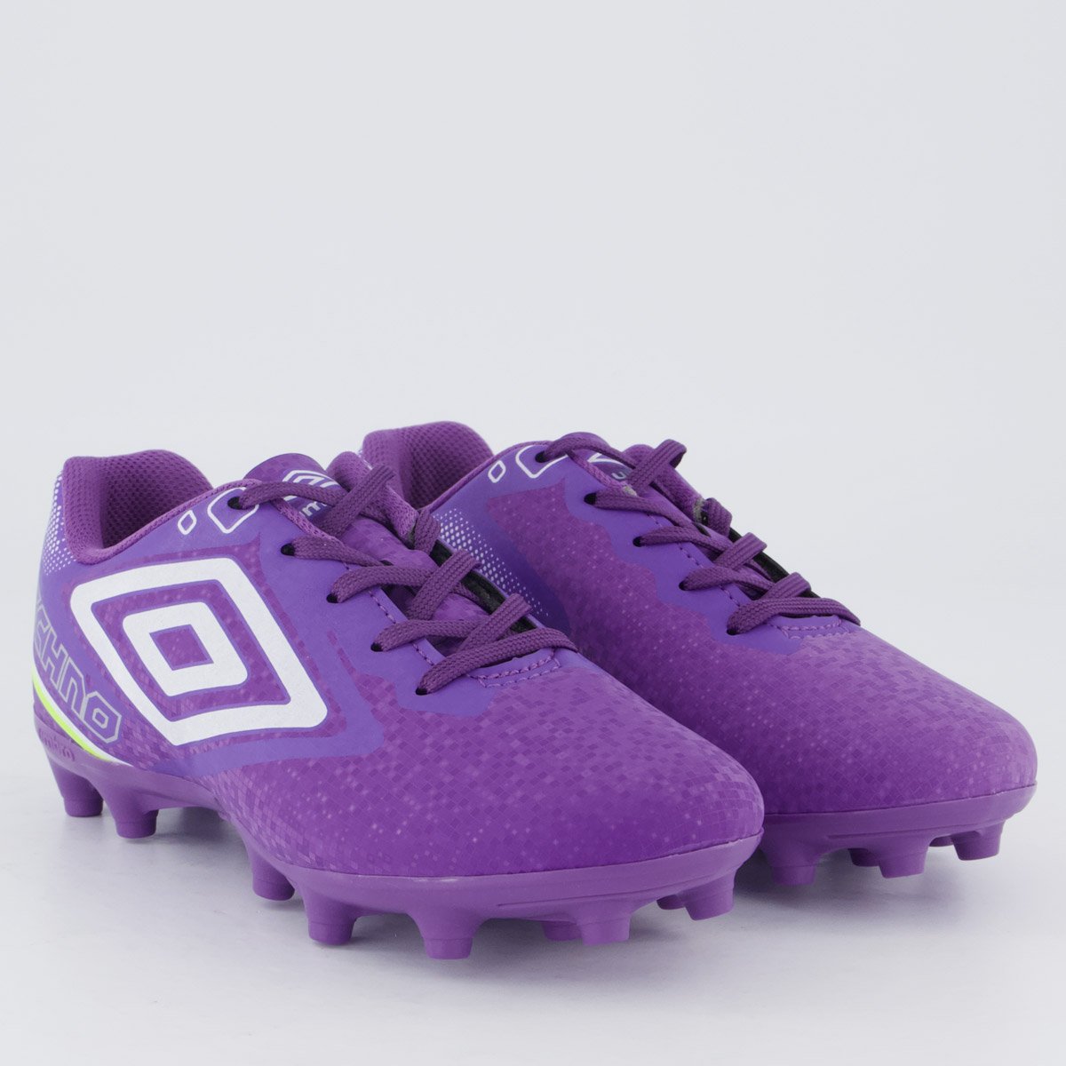 Chuteira Umbro Techno II Campo Juvenil Roxa e Branca Roxo 2