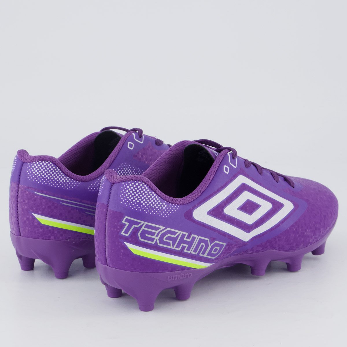 Chuteira Umbro Techno II Campo Juvenil Roxa e Branca Roxo 3