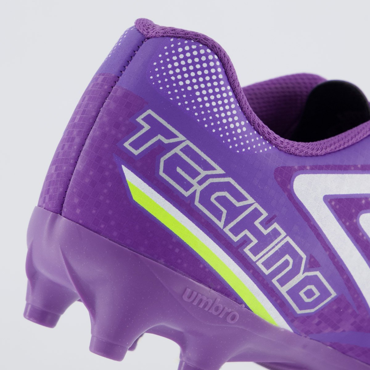 Chuteira Umbro Techno II Campo Juvenil Roxa e Branca Roxo 6