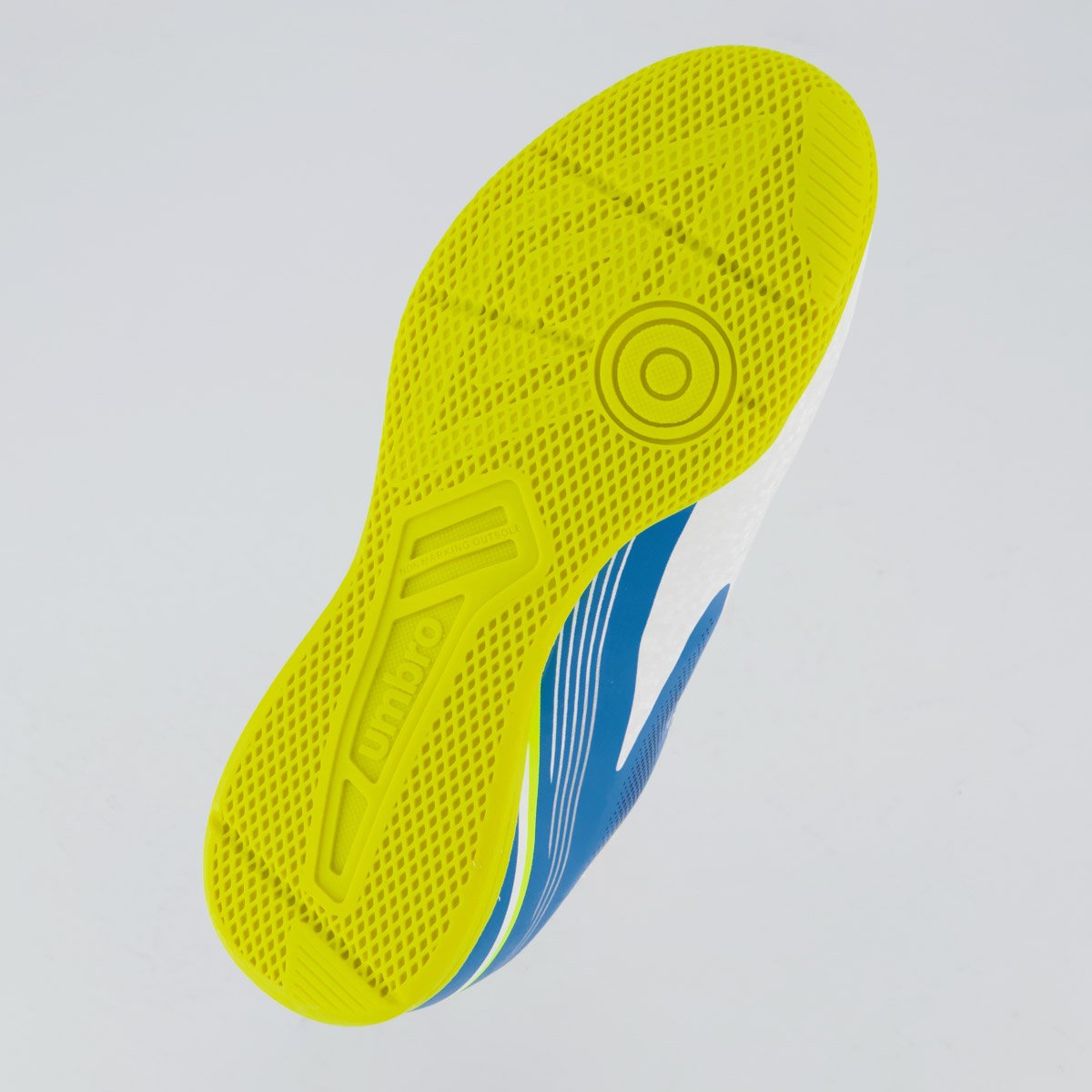 Chuteira Umbro Techno II Futsal Juvenil Azul e Branca Branco 5