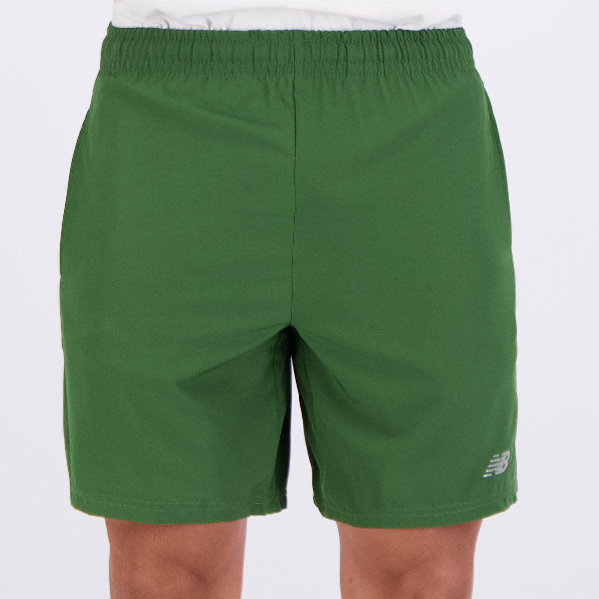 Bermuda New Balance Sport Essentials 7 Logo Verde