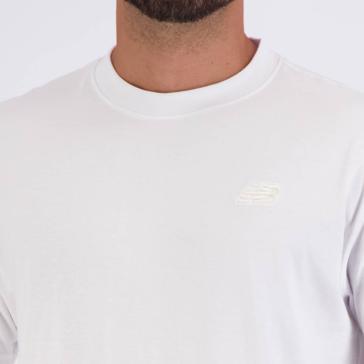 Camiseta New Balance Essentials SL Branca Branco 5