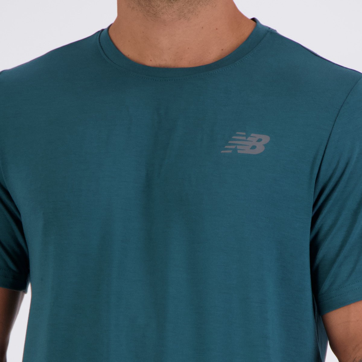 Camiseta New Balance Active Logo Verde Verde 5