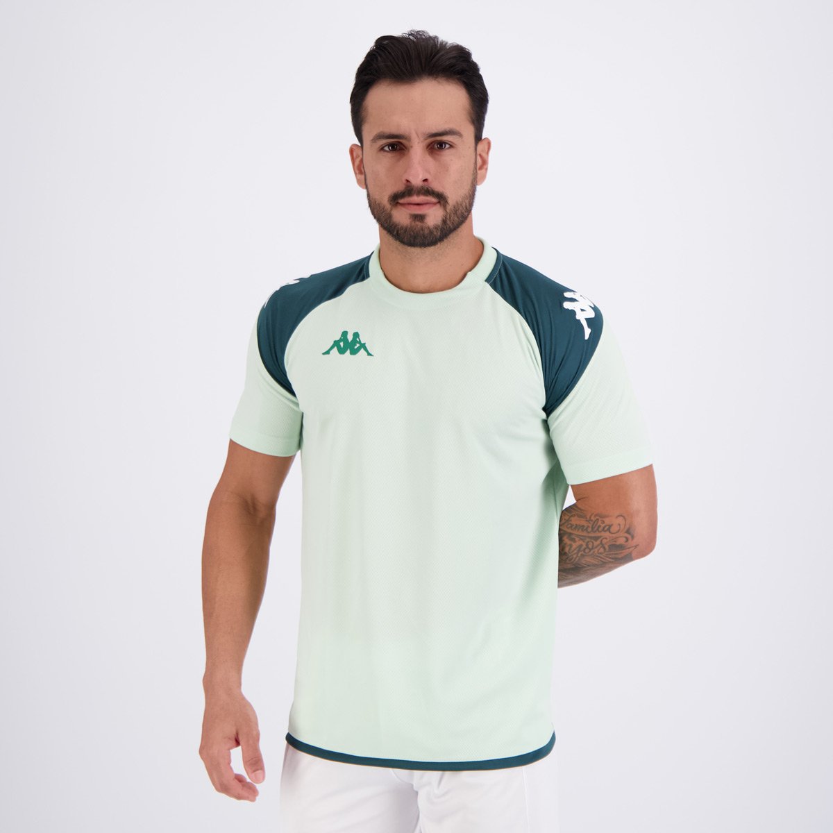 Camiseta Kappa Player Abou Pro Seven Menta Verde 3