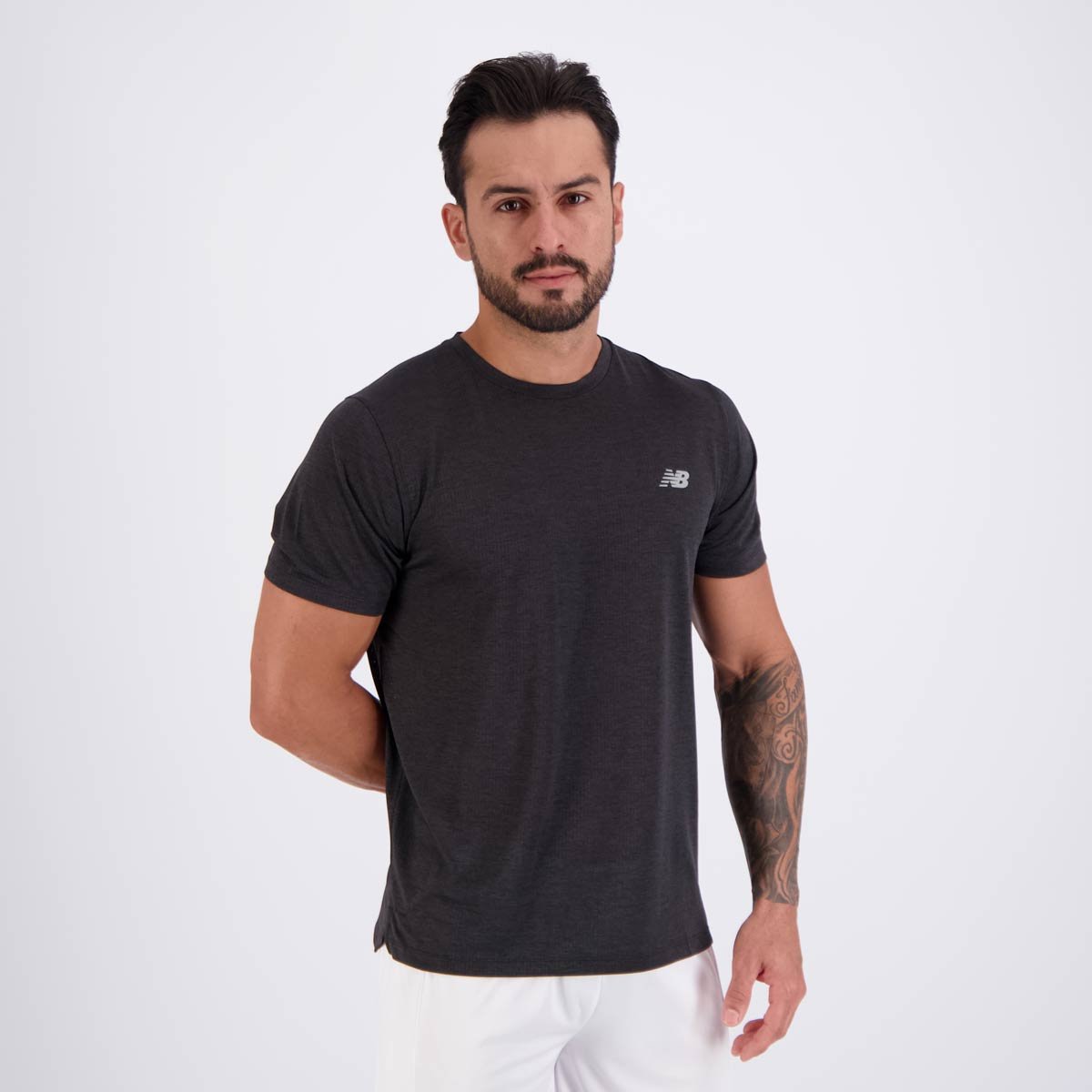 Camiseta New Balance Atlhetics Run Preta Preto 2