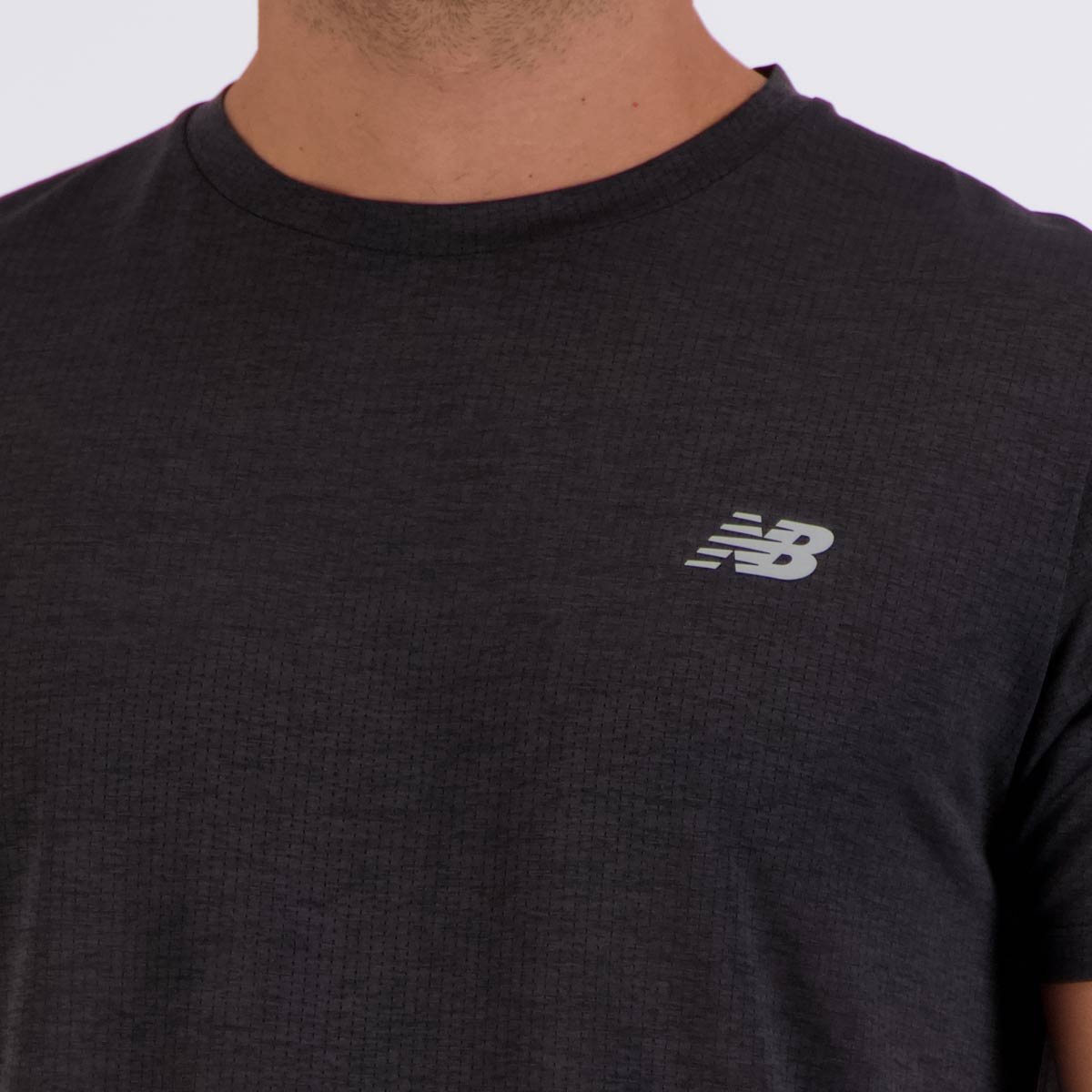 Camiseta New Balance Atlhetics Run Preta Preto 5