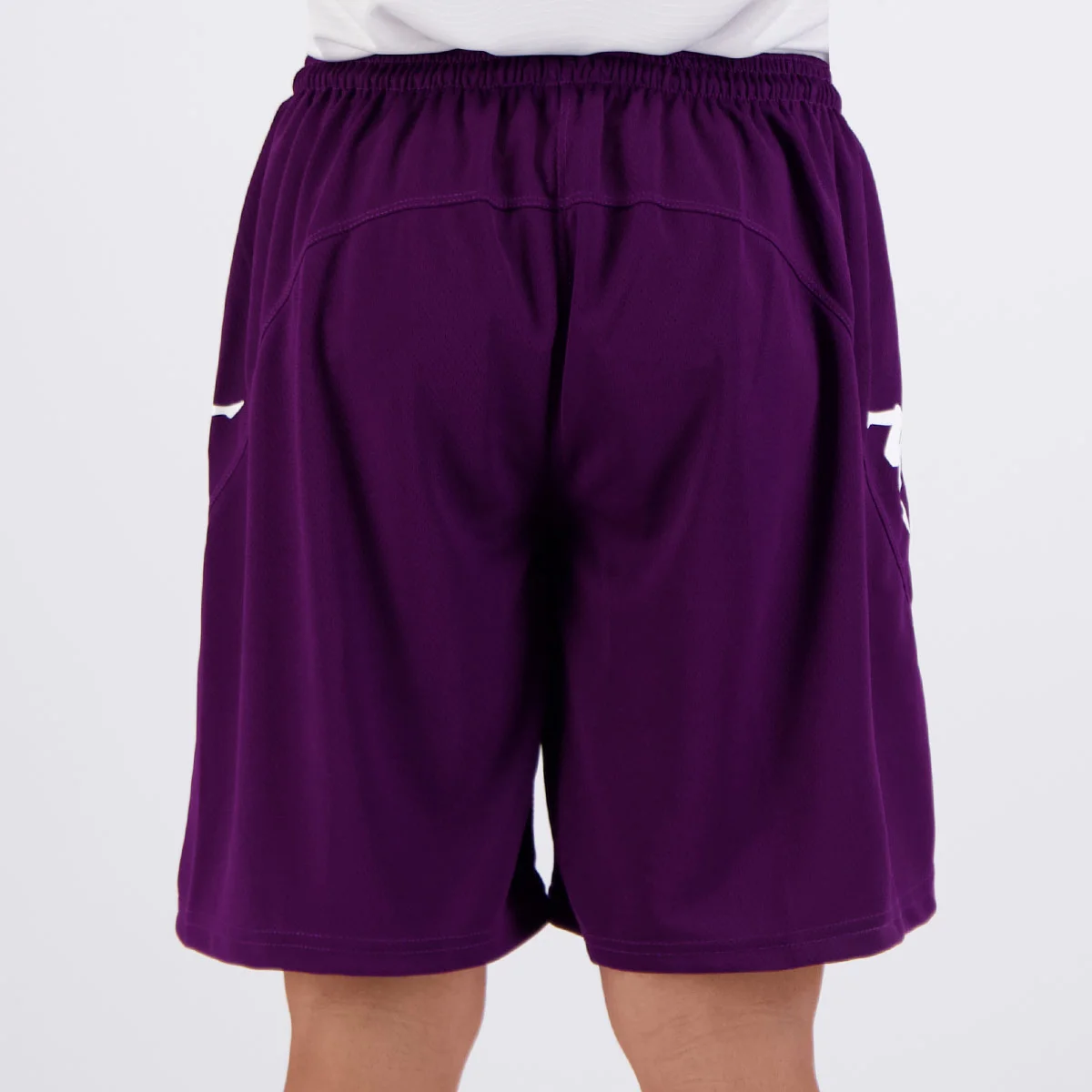 Shorts Kappa Ahora Pro Seven Com Bolso Roxo Roxo 4