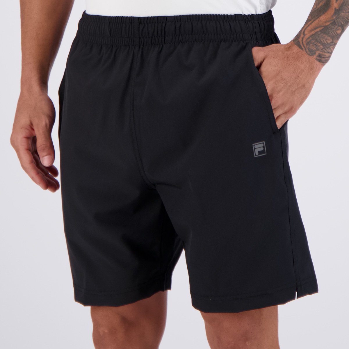 Bermuda Fila Dupla Performa Wind 7 Preta Preto 3