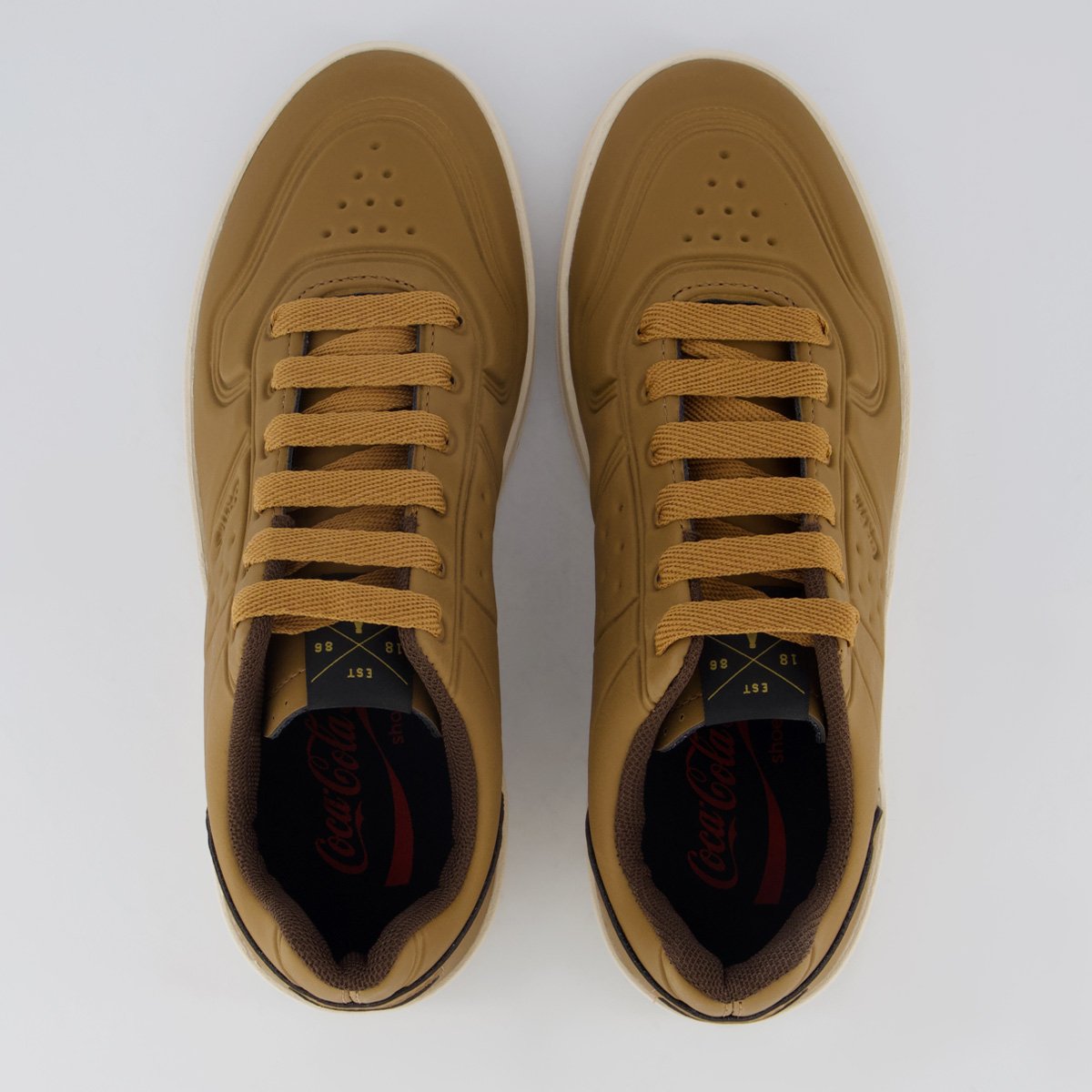Tênis Coca Cola March Contact Caramelo Marrom 4