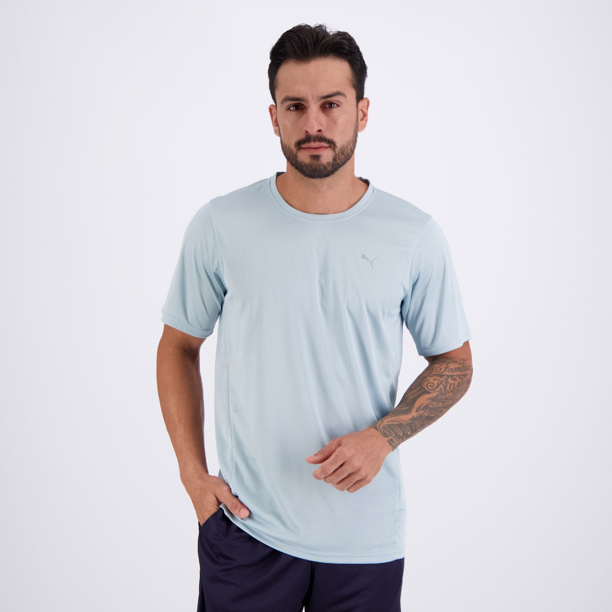Camiseta Puma Performance SS Logo Azul