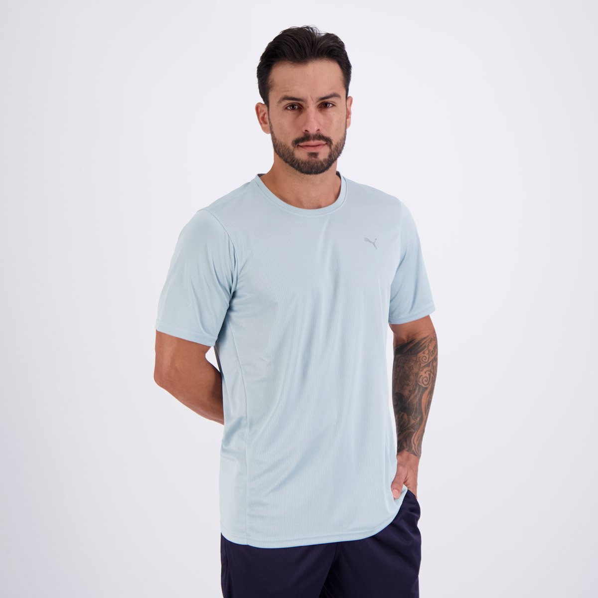 Camiseta Puma Performance SS Logo Azul Azul 2