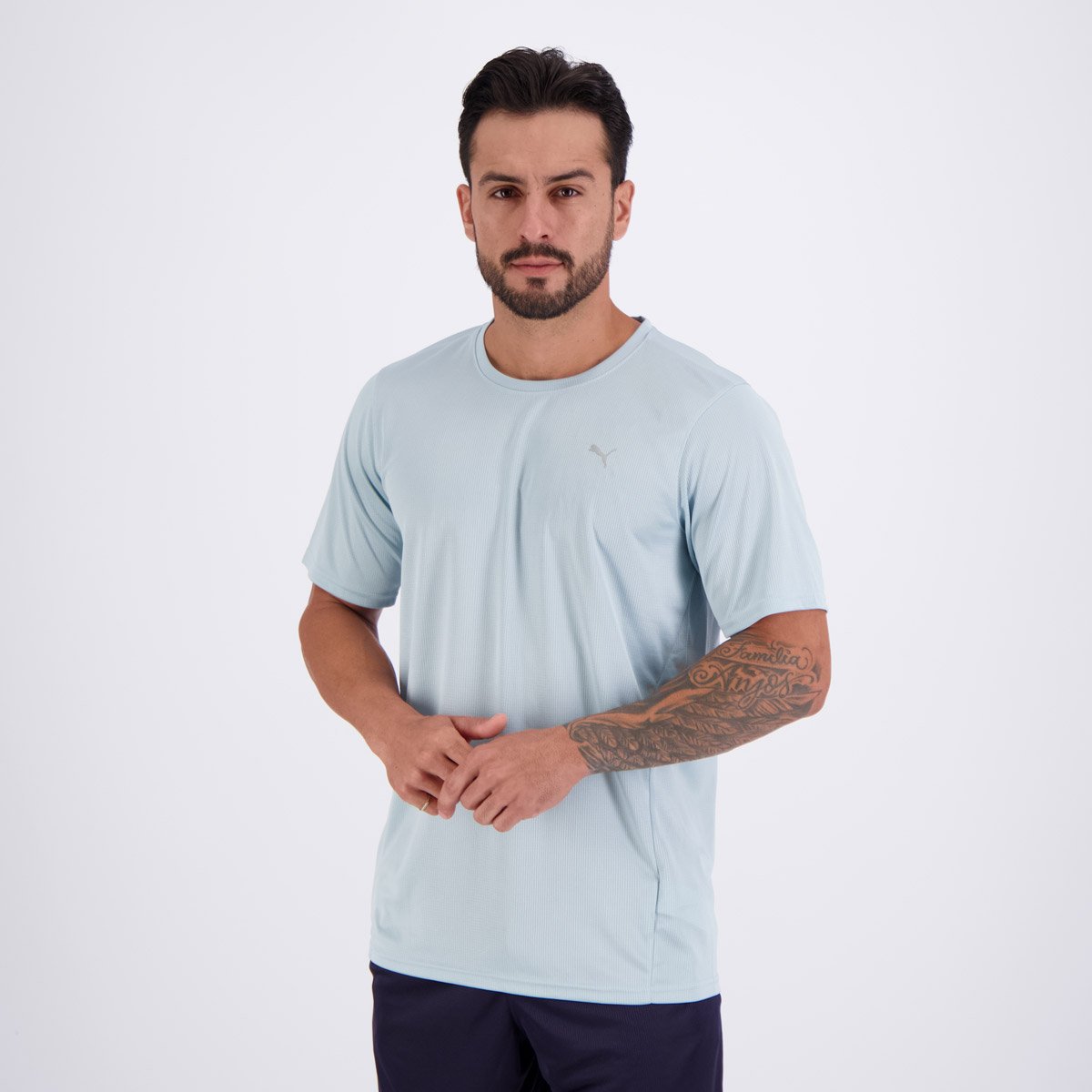 Camiseta Puma Performance SS Logo Azul Azul 3
