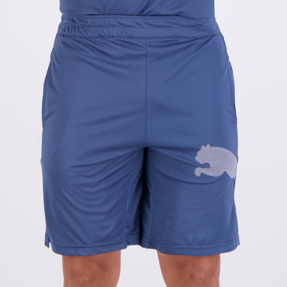 Shorts Puma Tad Big Logo 8 Azul
