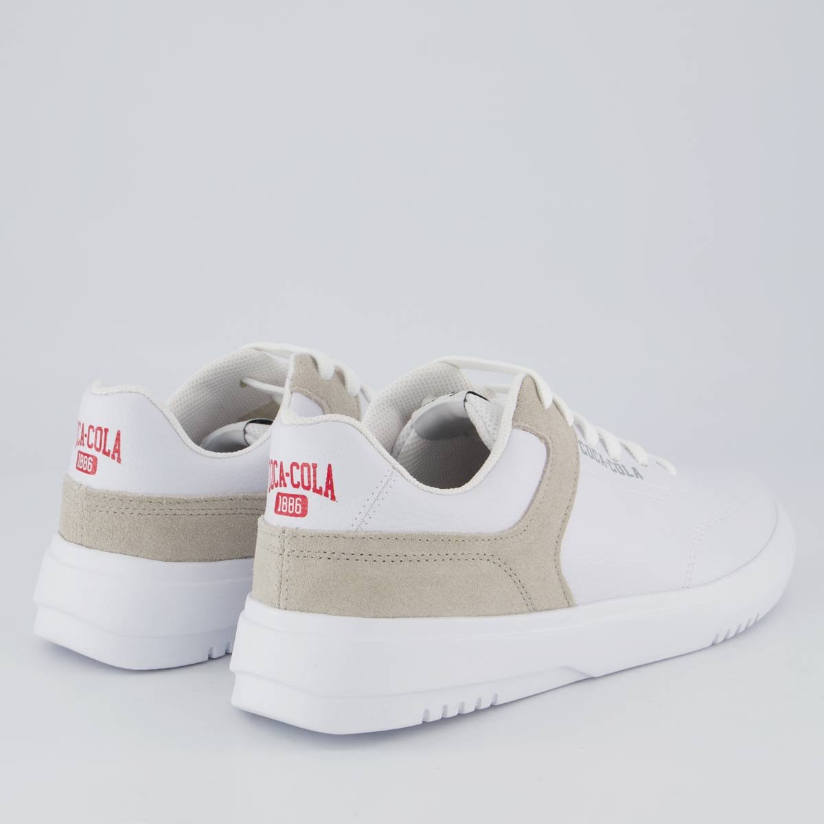 Tênis Coca Cola Drift Town Branco e Cinza Branco 3